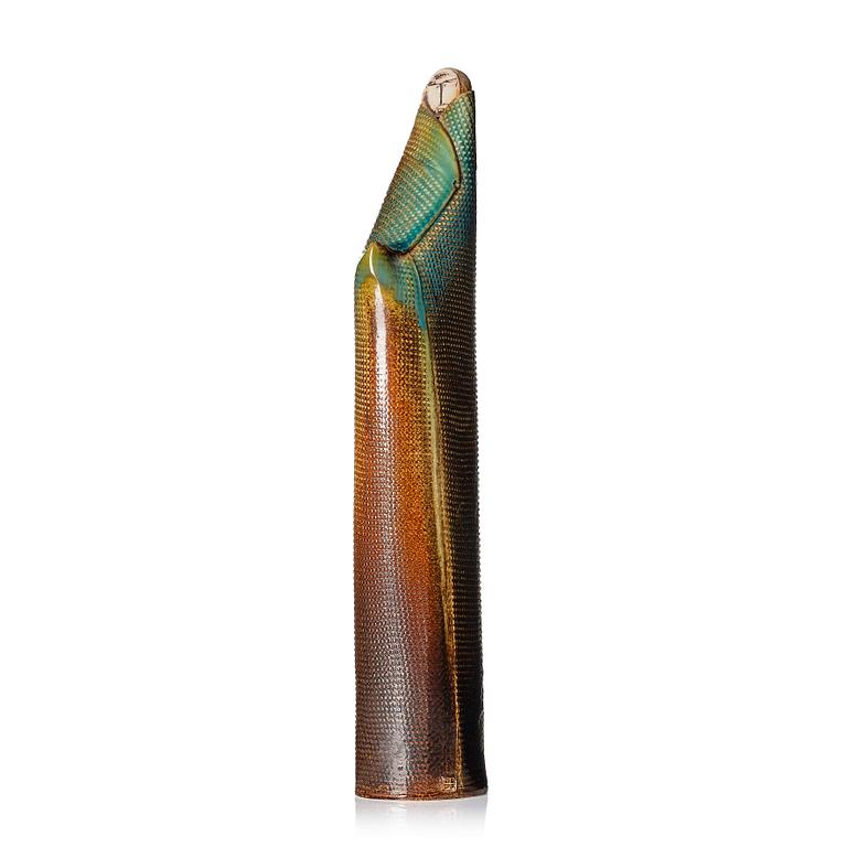 Bengt Berglund, a stoneware sculpture of a standing figure, Gustavsberg, Sweden 1960s.