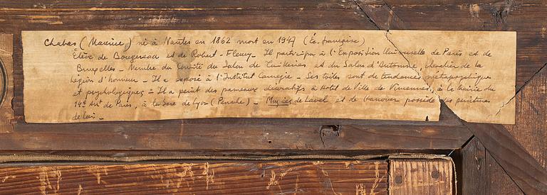 MAURICE CHABAS, tillskriven,  olja på duk, signerad.