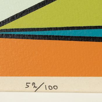 Olle Bærtling, silkscreen in colours, signed 52/100.