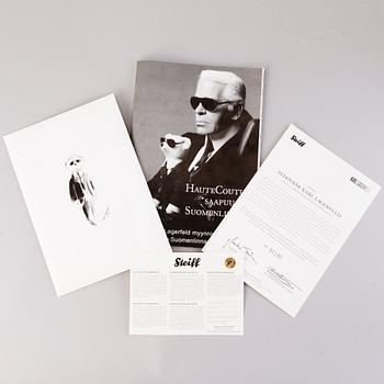 KARL LAGERFELD / STEIFF, NALLEKARHU, Limited edition, numeroitu 1190/2500, Saksa 2009.