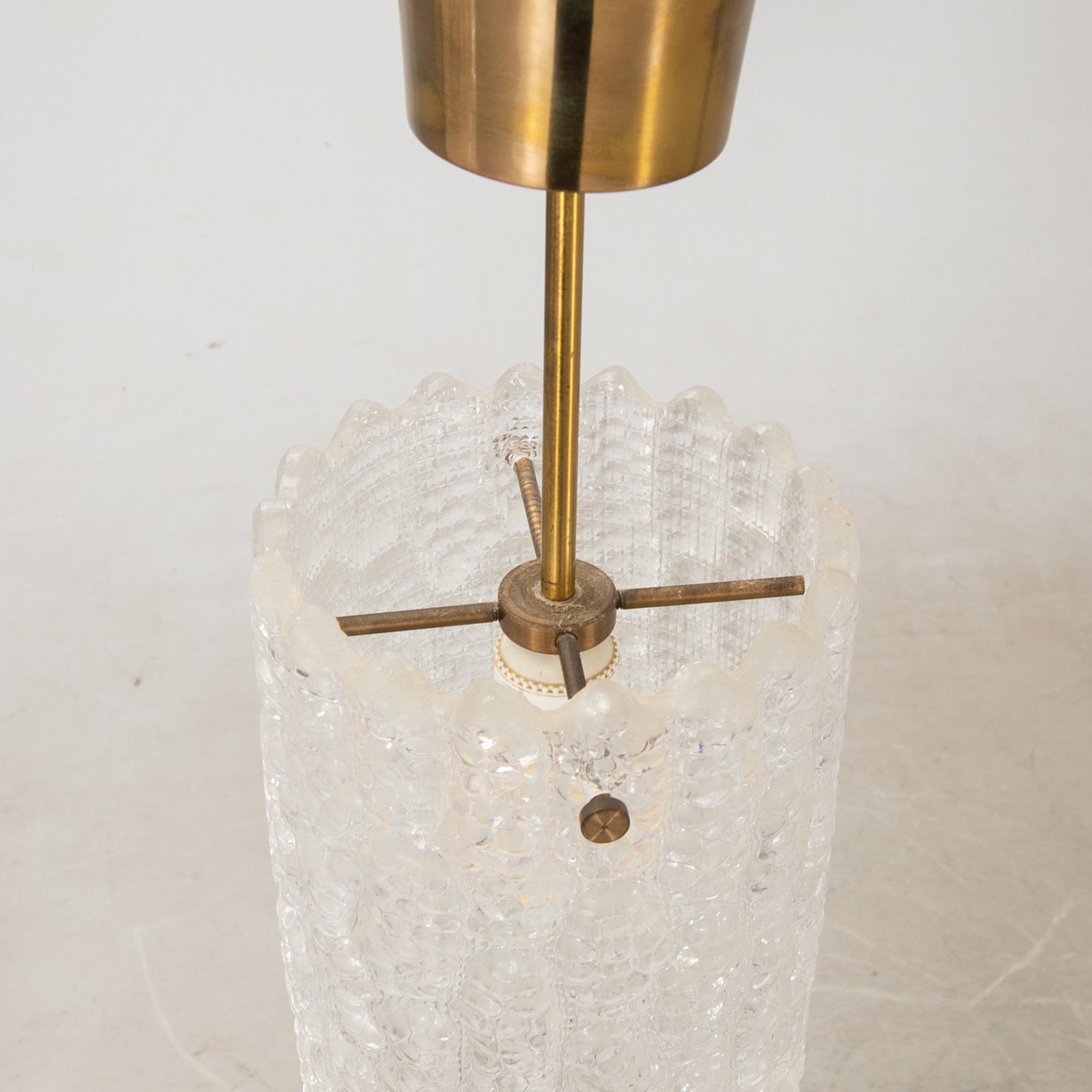 Carl Fagerlund, ceiling lamps a pair Orrefors later part of the 20th century.