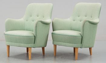 SOFFGRUPP, 3 delar, "Samsas", Carl Malmsten för AB. O.H Sjögren.