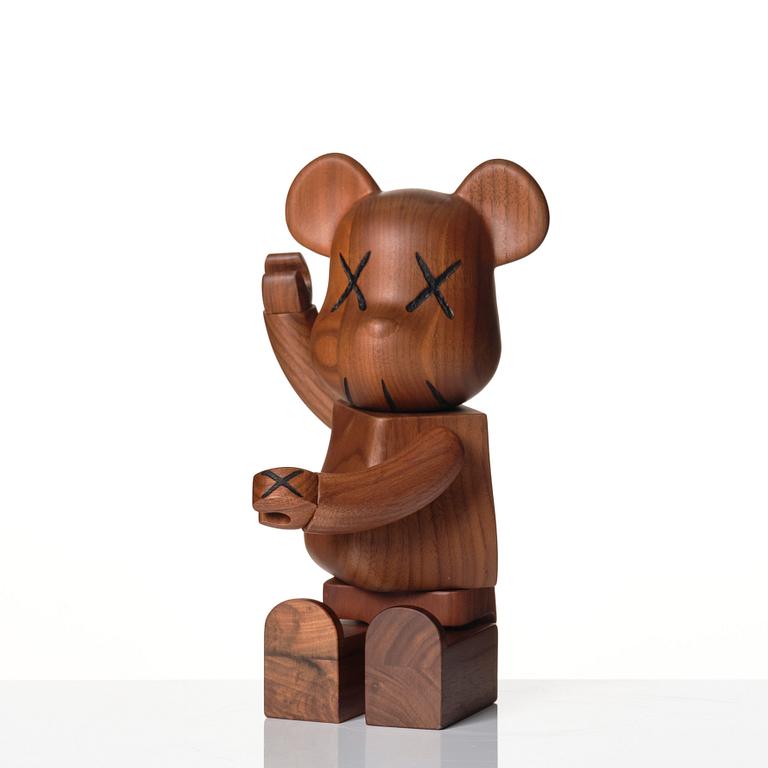 KAWS, 400% BE@RBRICK Wood BWWT.