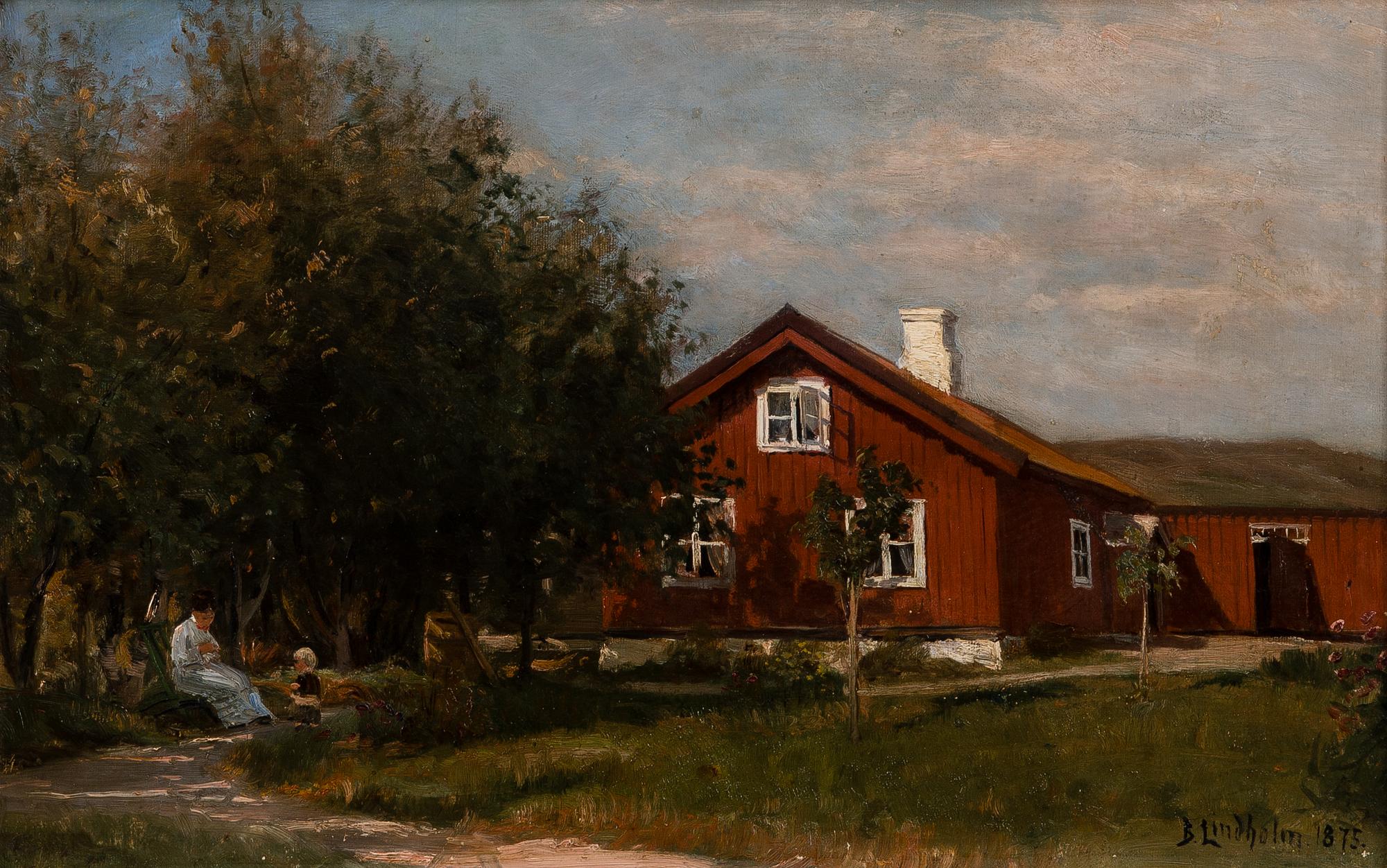 BERNDT LINDHOLM, EFTERMIDDAGSSTUND I SKUGGAN.