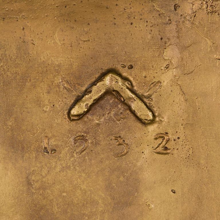 WÄINÖ AALTONEN, a gilt plaster relief, signad and dated 1932.