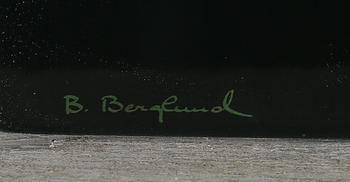 BENGT BERGLUND, emalj på plåt, Gustavsberg, signerad och numrerad 64/200.