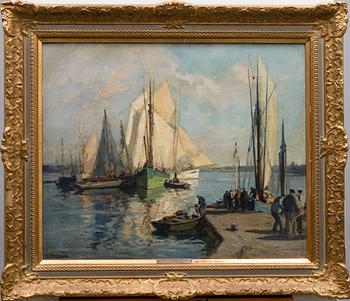 HENRI ALPHONSE BARNOIN, oil on canvas, signed.