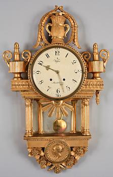 VÄGGPENDYL, gustaviansk, Lorents Adamson Wester (urmakare i Stockholm 1780-95).