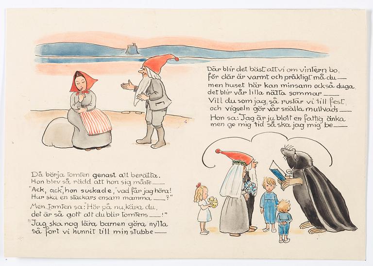 Elsa Beskow, "HATT-STUGAN. Bilderbok av Elsa Beskow".