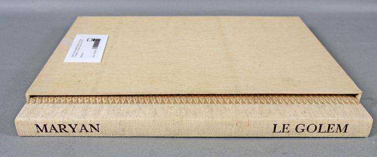PINCHAS MARYAN (USA), mapp med 15 litografier, "Le Golem", sign och numr 49/50.