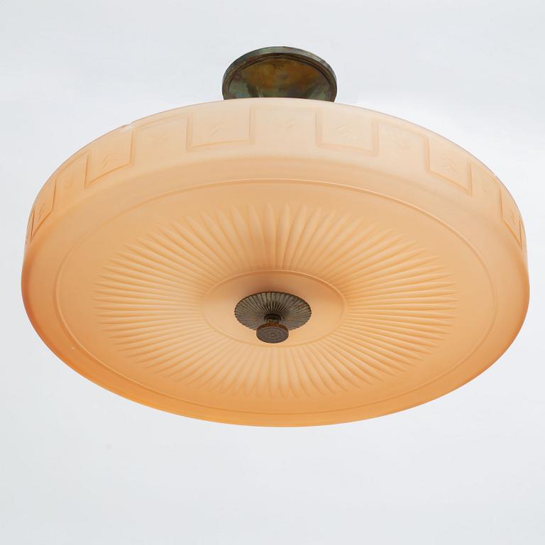 Harald Notini, a ceiling lamp model "6650", Arvid Böhlmarks Lampfabrik, 1930s.