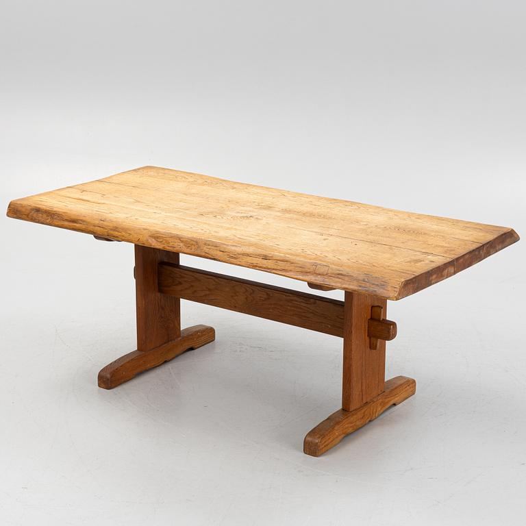 An oak table, first half of the 20th century.