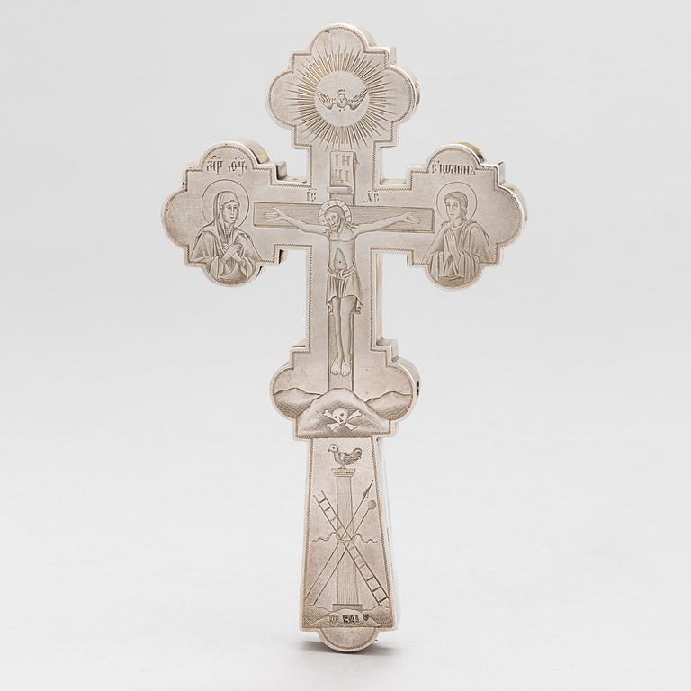 Dmitry Maksimovich Shelaputin, Krusifiksi, hopeaa, Moskova, Venäjä 1874.