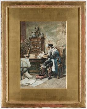 Francesco Coleman · FRANCESCO COLEMAN, akvarell, signerad och daterad 1878.