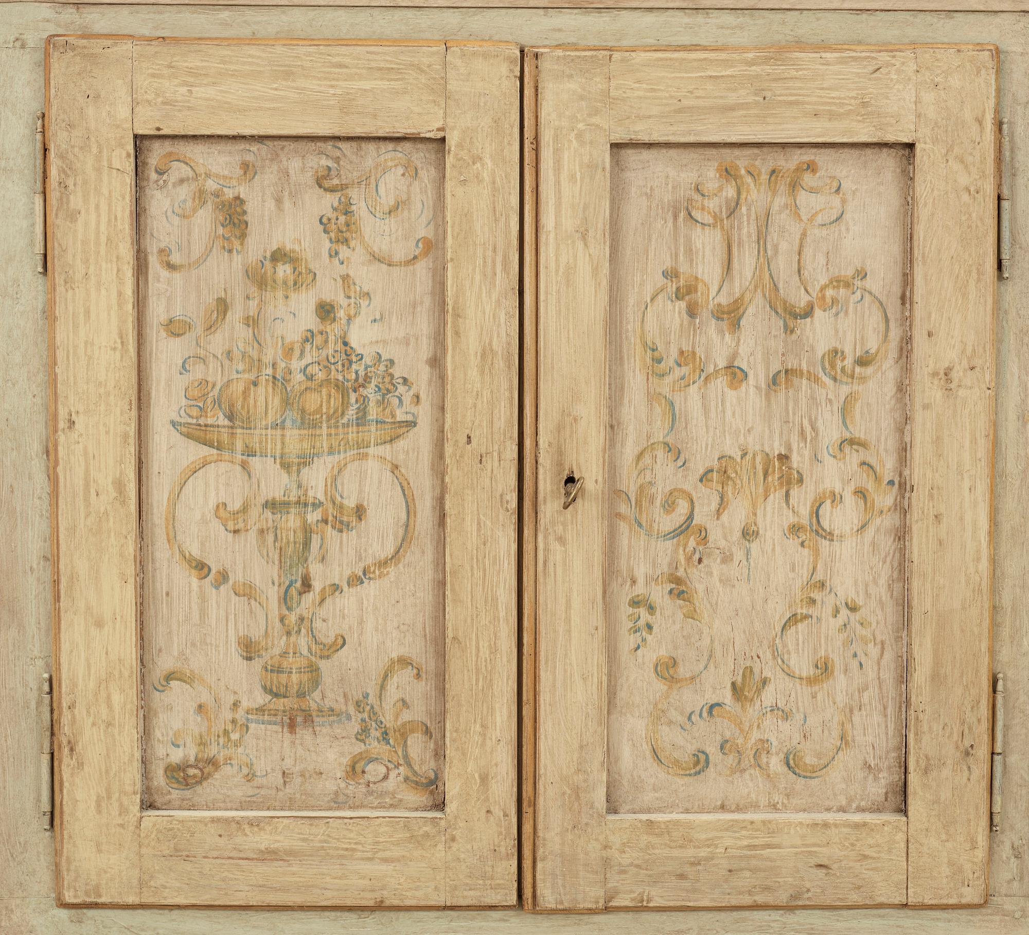 VITRINSKÅP, allmoge, 1800/1900-tal.