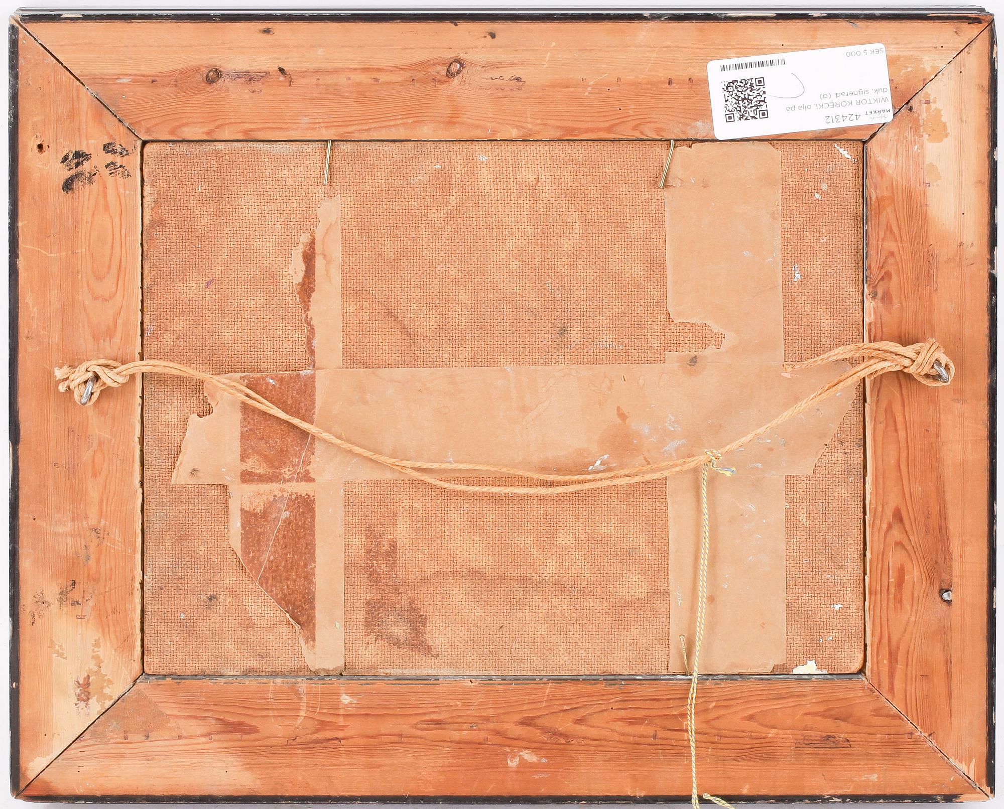 WIKTOR KORECKI, olja på duk, signerad.