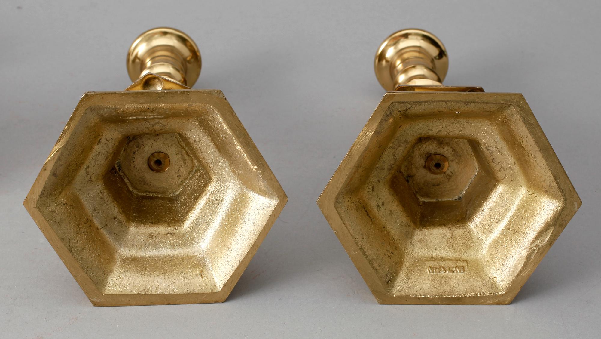 LJUSSTAKAR, 2+2, malm, 1900-tal.