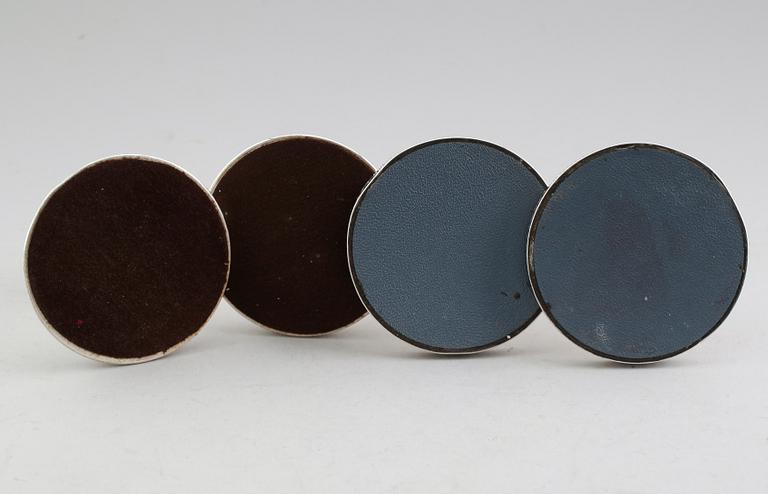 LJUSSTAKAR, 4 st (2+2), silver, GAB, 1960-tal.