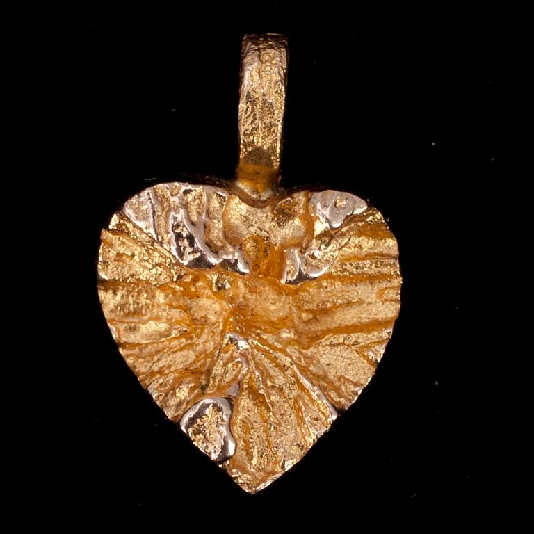 HÄNGE, guld 14K, Björn Weckström, Lapponia 1975. Tot. vikt ca 2,0 gr.