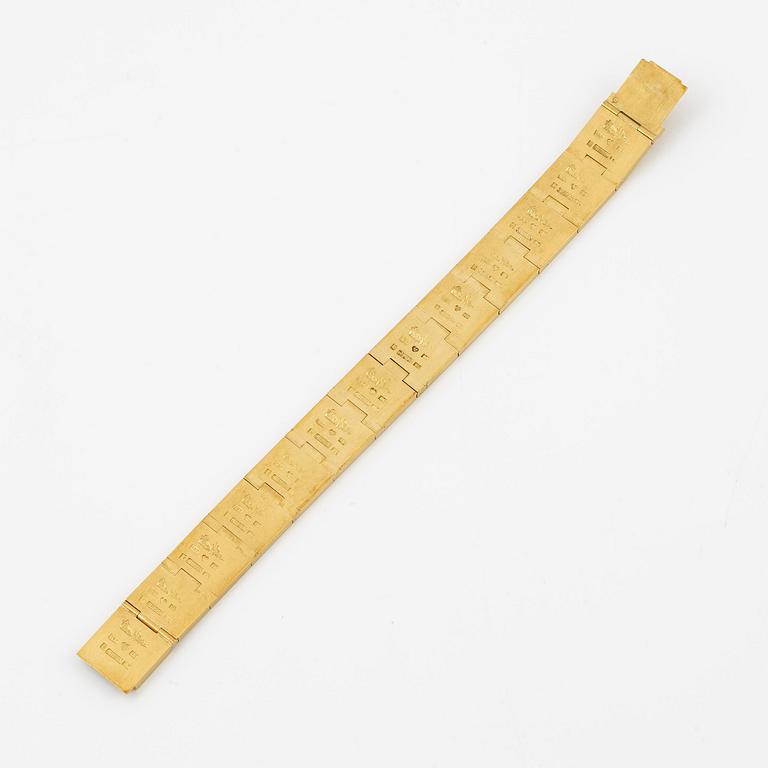 Wiwen Nilsson, a bracelet, 18K gold, Lund 1966.