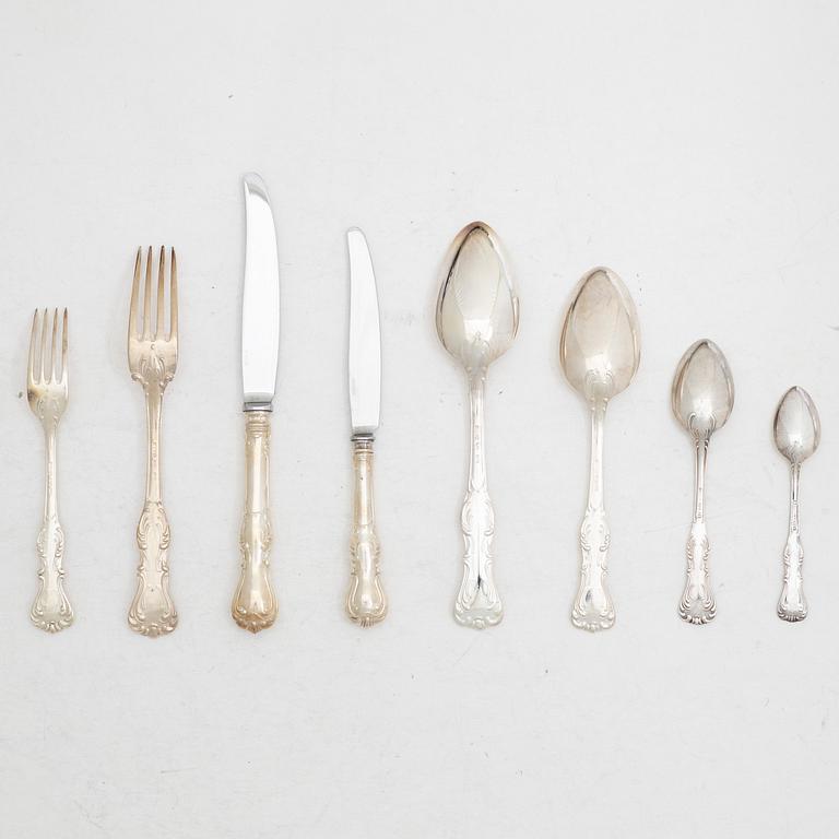 A Swedish silver cutlery set, 'Prins Albert', GAB, Eskilstuna ( 59 pieces).
