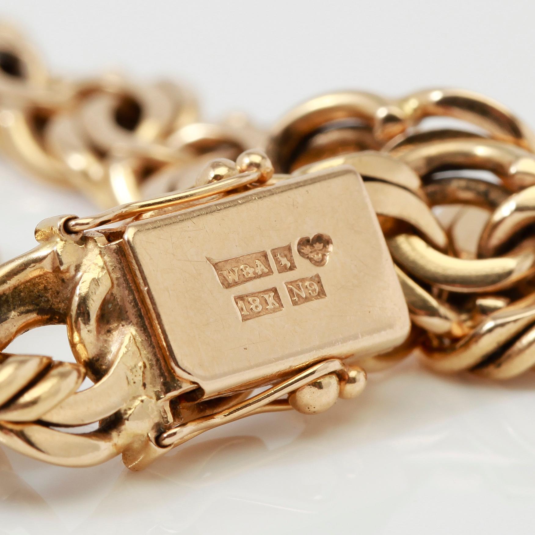 ARMBAND, 18K guld, svenska stämplar, 1963.