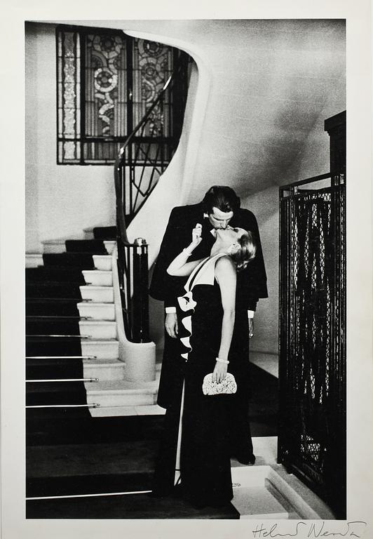 HELMUT NEWTON, offsetlitografi, Paris 1975, sign.