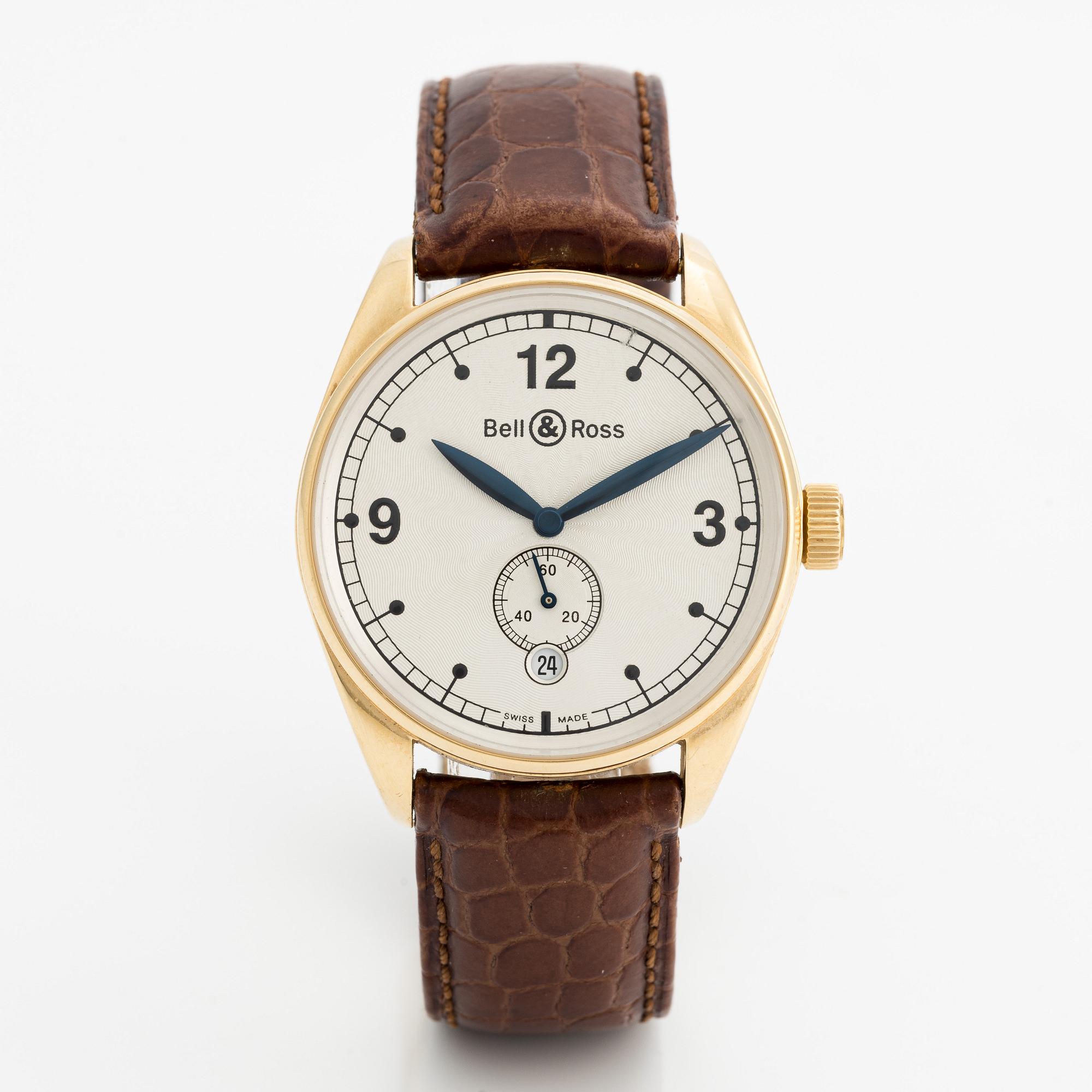 Bell & Ross, Vintage 123 Gold Pearl, armbandsur, 38 mm.
