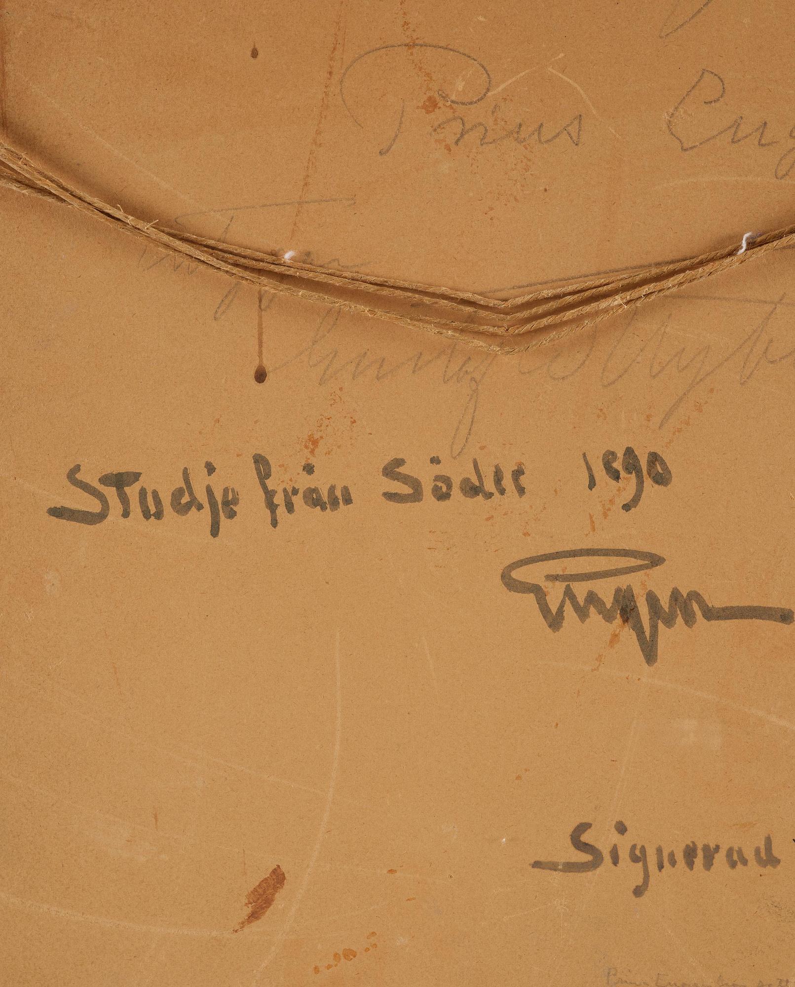 Prins Eugen, "Studie från Söder" (Kvastmakarbacken, Stockholm).
