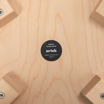ALVAR AALTO, bord "90A" och stolar, 4 st, "68", Artek.