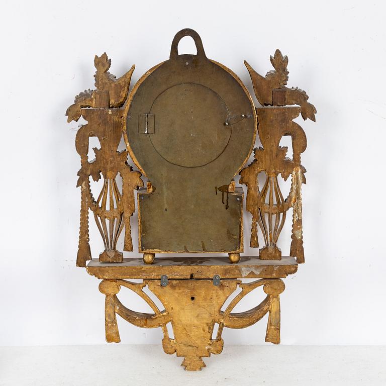 A late Gustavian wall clock by Per Henrik Beurling (master in Stockholm 1783-1806).