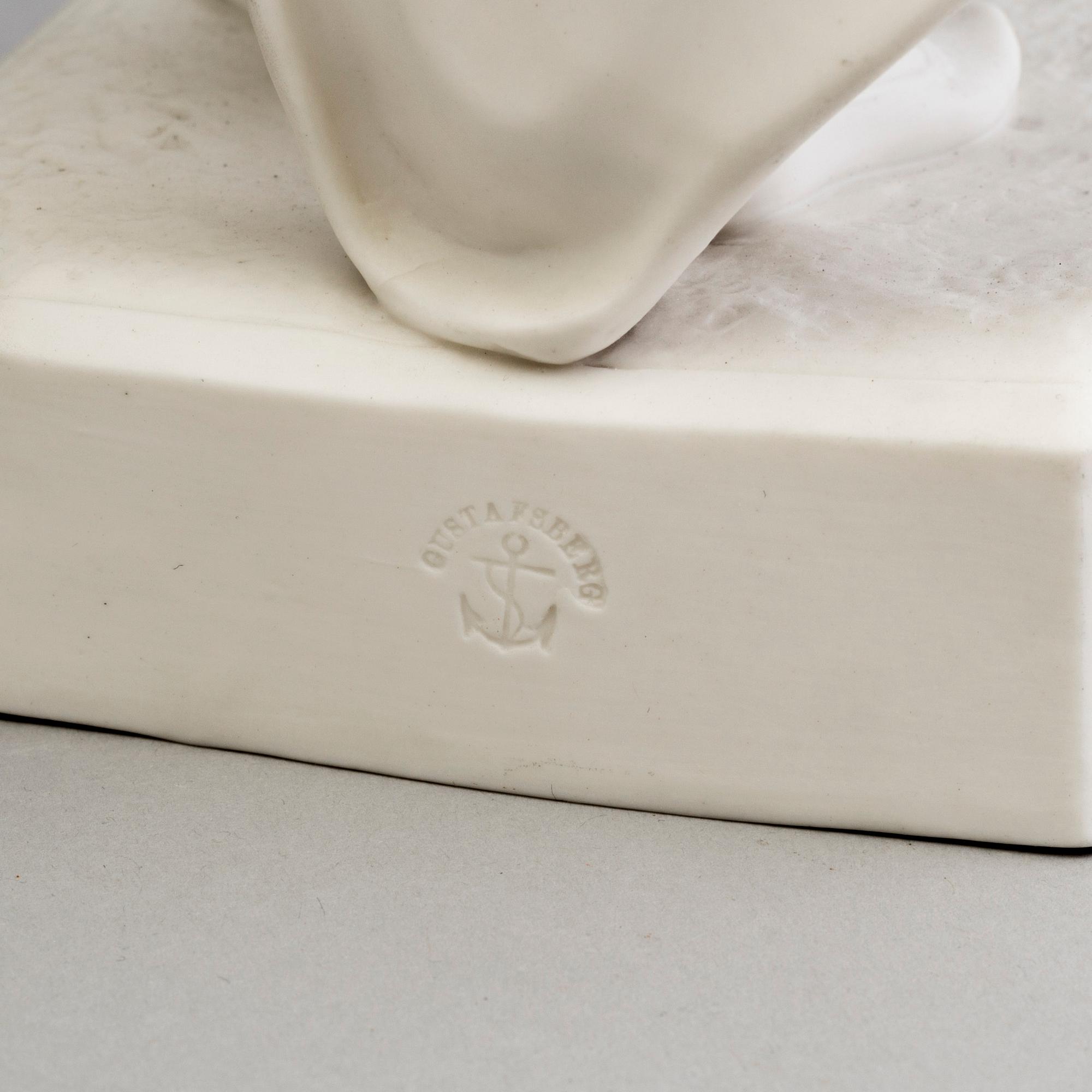 A PAIR OF PARIAN FIGURES, Gustafsberg, 1860/70.