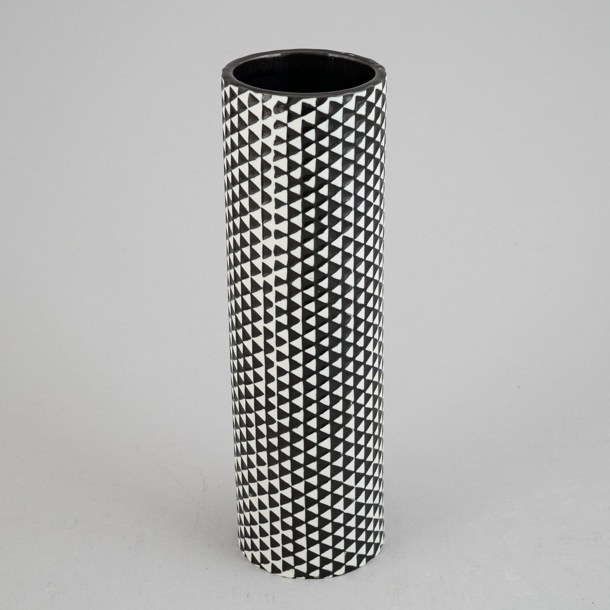 Stig Lindberg, a stoneware 'Domino' vase, Gustavsberg.