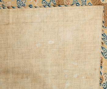 KESI, silk and gold thread. 86 x 120 cm. Late Qing dynasty (1644-1912).
