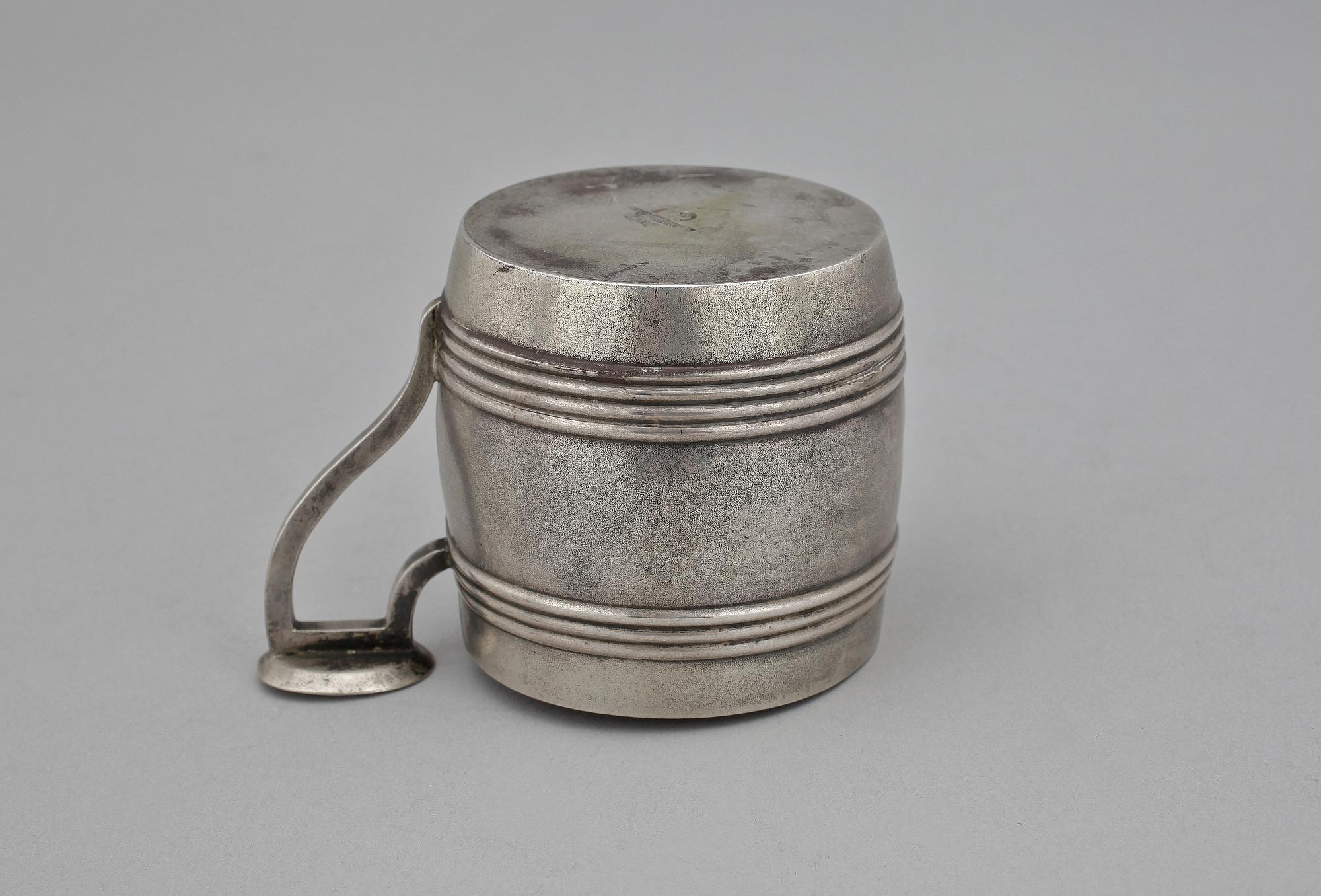 BÄGARE, silver, Pavel Ovchinnikov, Moskva, 1879. Vikt 138 g.