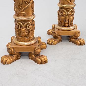 A pair of piedestals, first half of the 20th Century.