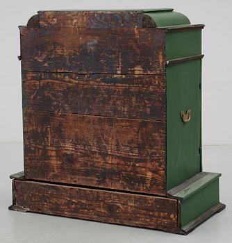 KABINETTSKÅP samt BORD, barock, 1700-tal.