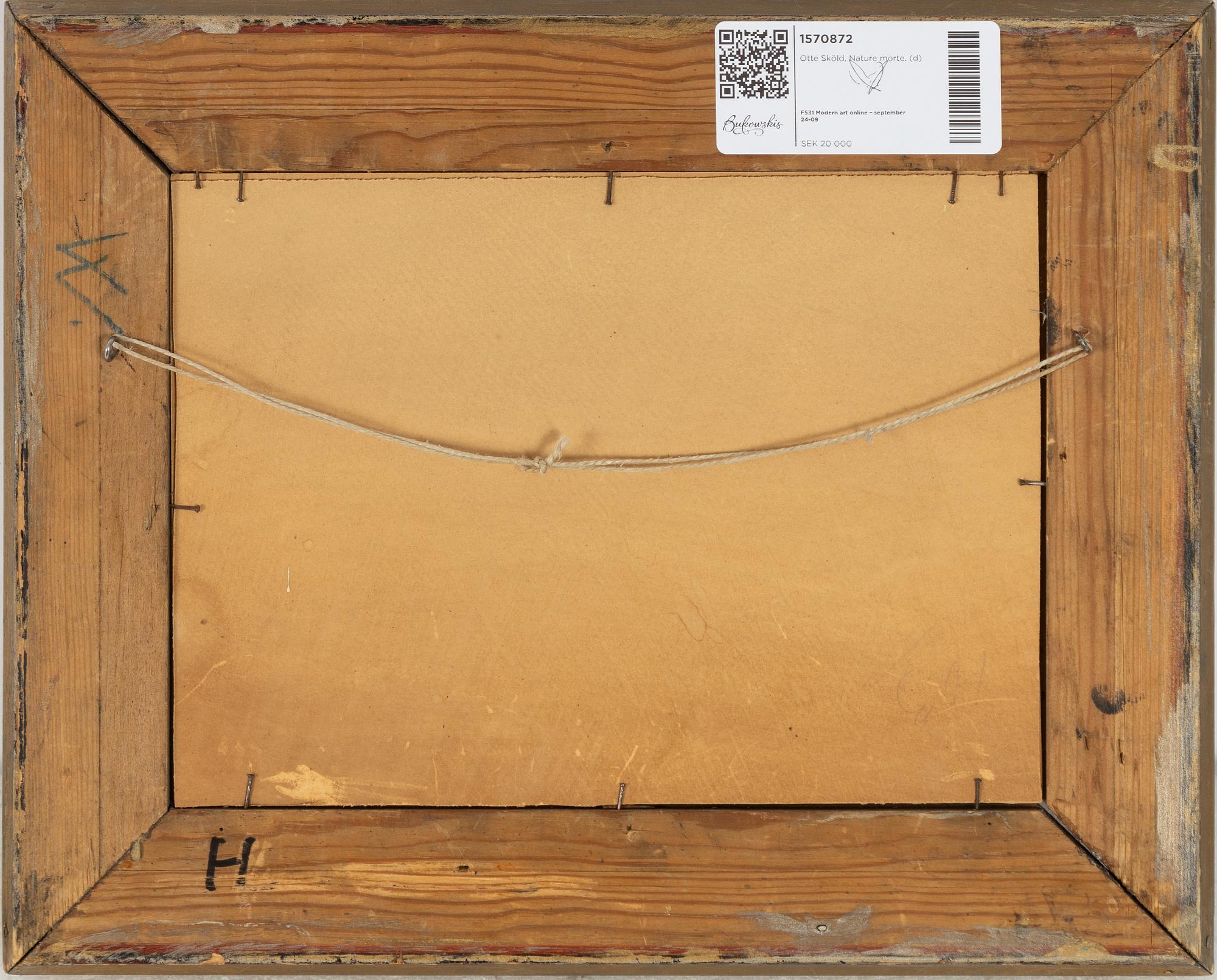 Otte Sköld, Nature morte.