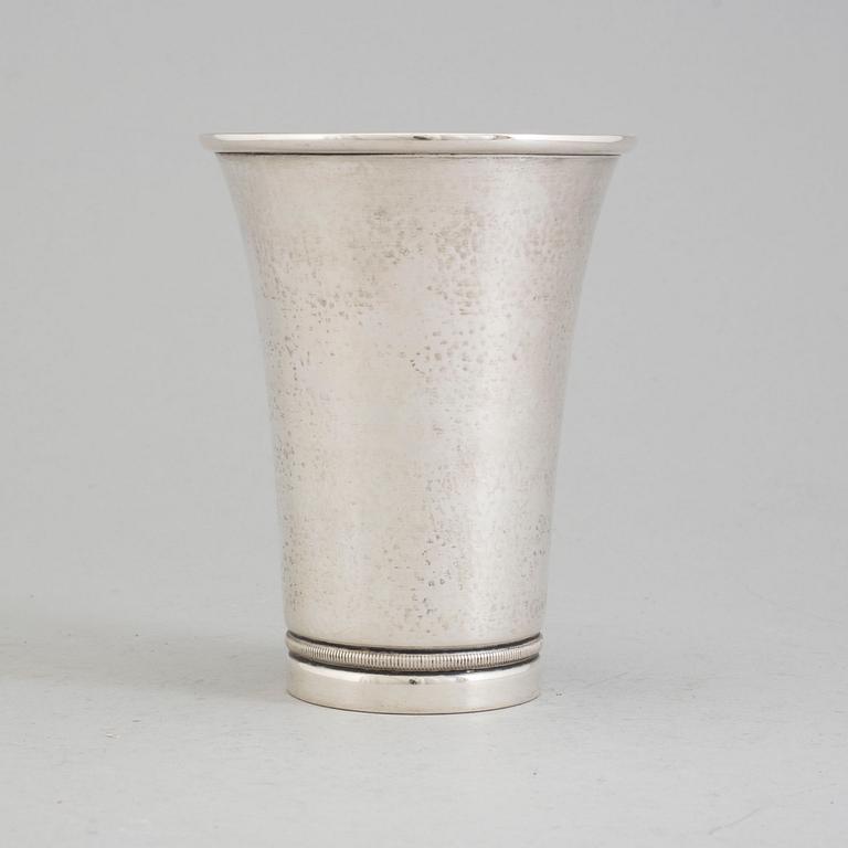 a 20th century silver vase.