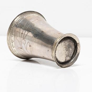 Bägare, silver, Bengt Björn, Västerås 1742.