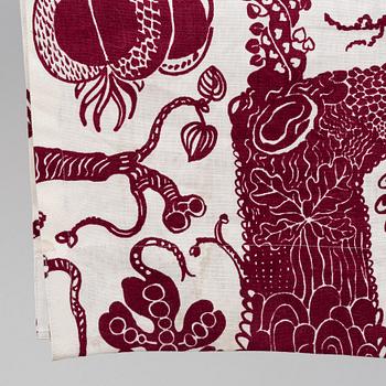 Josef Frank, a pair of linen curtains, 'Djungel',  Firma Svenskt Tenn.