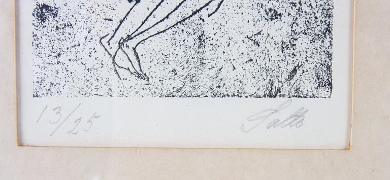 SALTO, AXEL. Etsning, sign o numr 13/25.