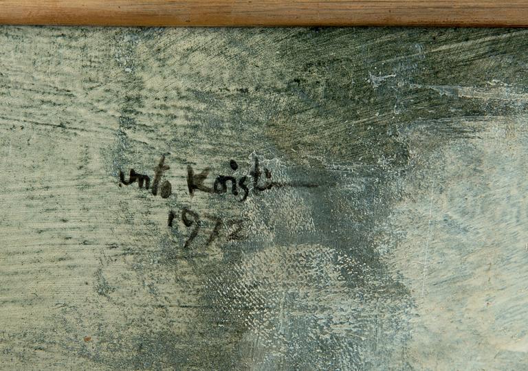 UNTO KOISTINEN, olja på skiva, signerad och daterad 1972.