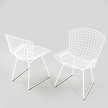 Harry Bertoia, a set of four chairs "Side chair", Knoll international.