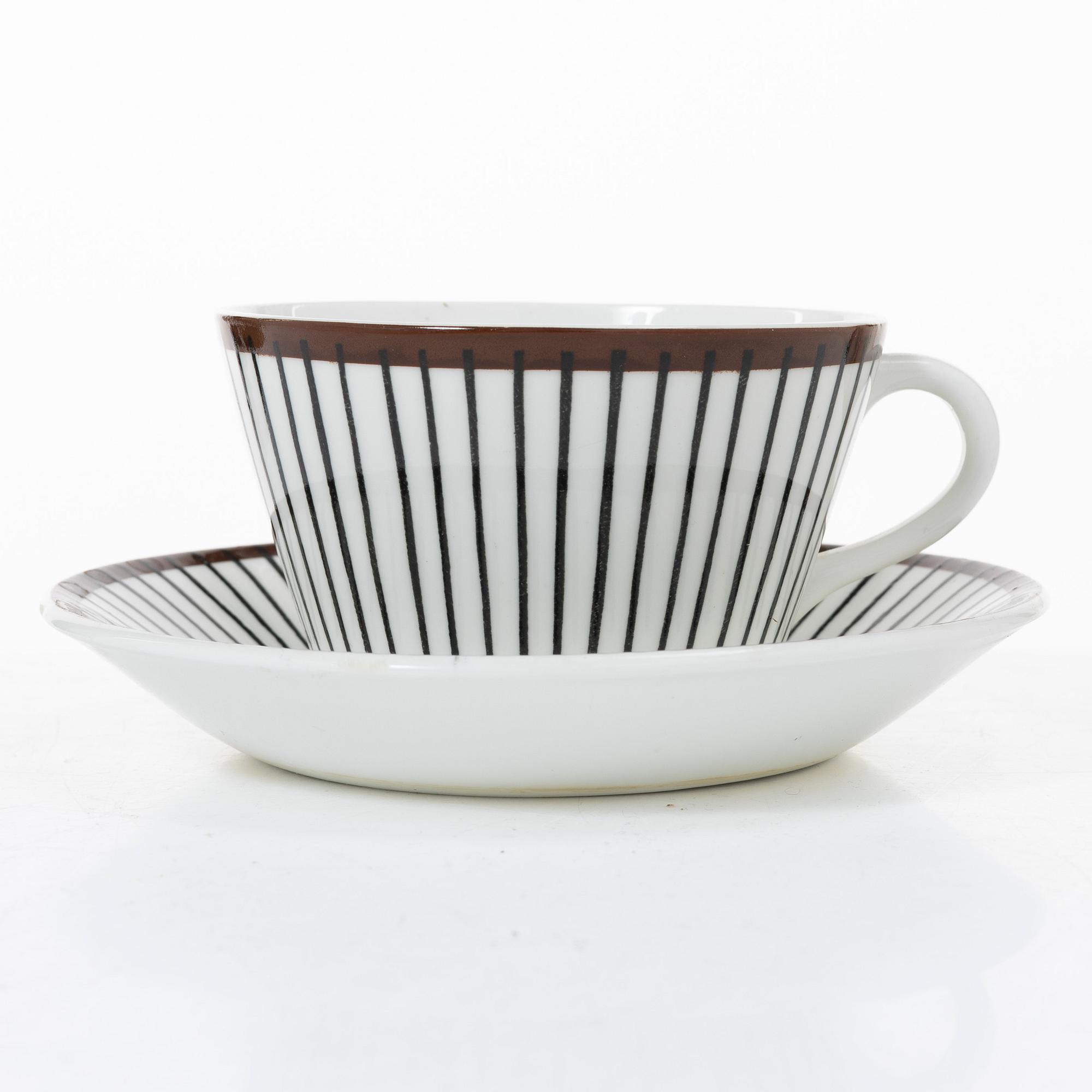 Stig Lindberg, a 36 piece 'Spisa Ribb' service, Gustavsberg.