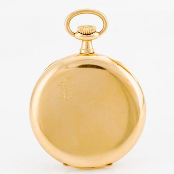 Patek Philippe & Cie, ca 1920. <b>Case size:</b> 48 mm
<b>Material:</b> 18K gold, inner c...