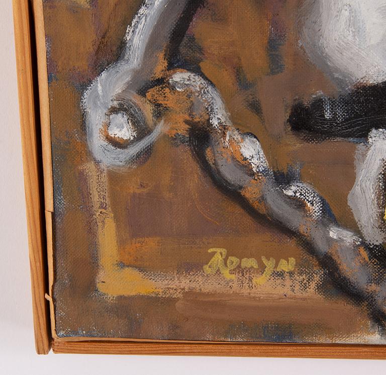Dick Romyn, oil on canvas, signed.