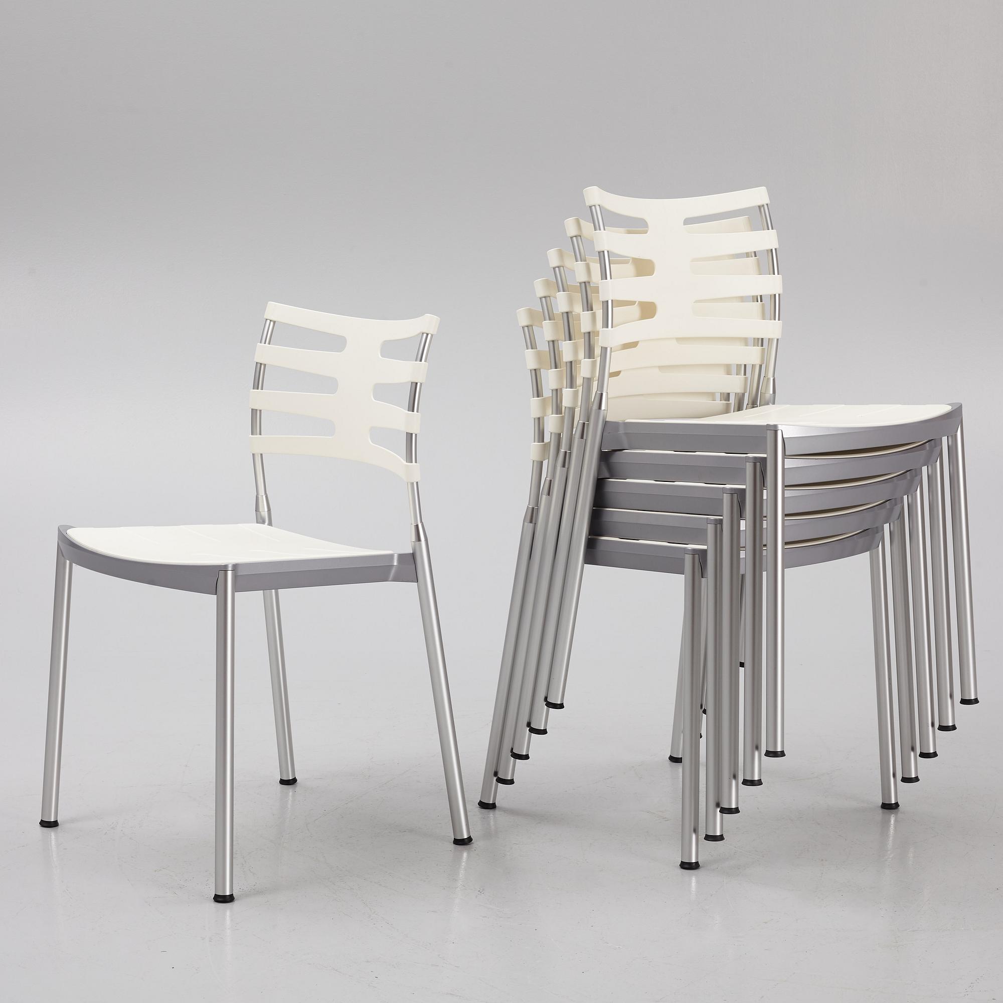 Kasper Salto six Ice chairs Fritz Hansen Denmark. Bukowskis