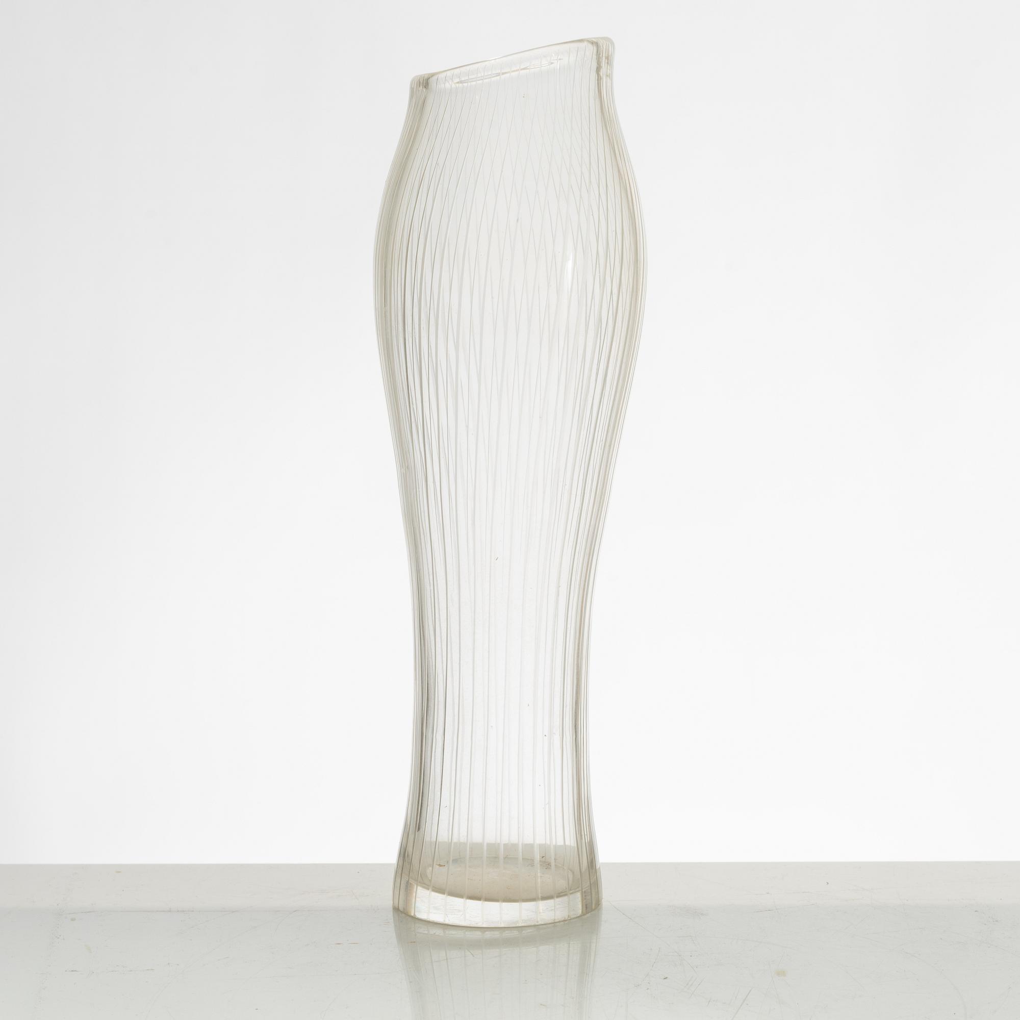 Tapio Wirkkala, a model '3215' glass vase, Iittala, Finland.