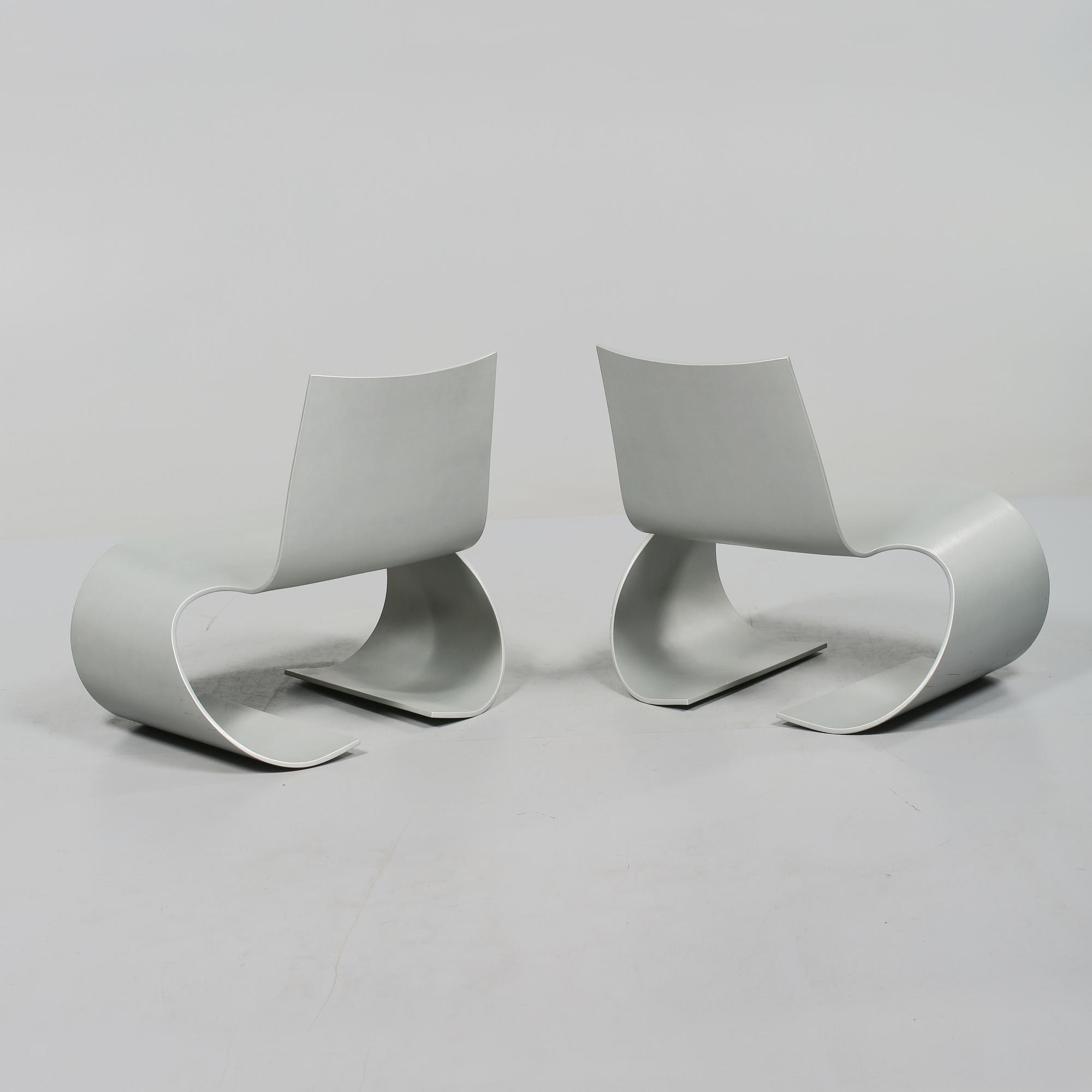 FÅTÖLJER, ett par, "Oto", Peter Karpf för Iform, 2000.